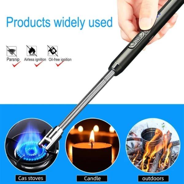 USB Rechargeable Flexible Electric Arc Lighter for Kitchen & BBQ
