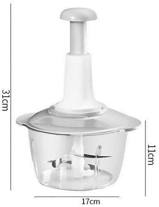 Manual Push Vegetable Chopper – Multifunctional Hand Chopper for Onion, Garlic & Salad