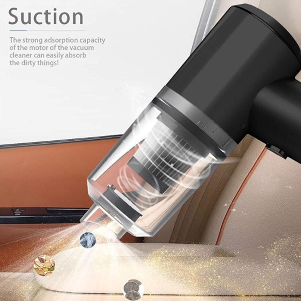 Wireless Mini Vacuum Cleaner – Portable Cordless Car & Home Cleaner with Multiple Attachments