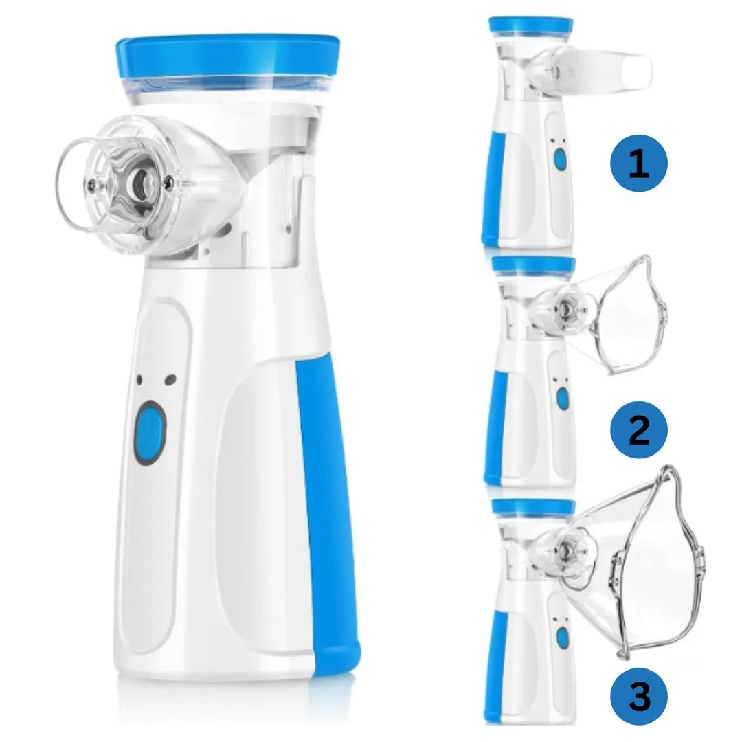 Portable Handheld Nebulizer – Mini USB Mesh Inhaler Machine for Adults & Kids