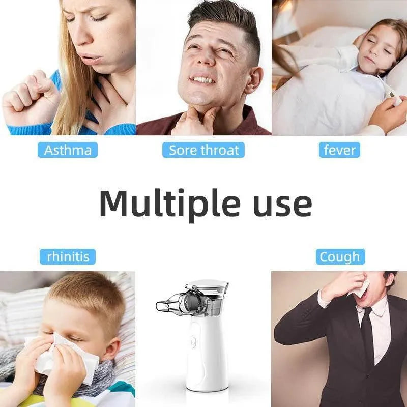 Portable Handheld Nebulizer – Mini USB Mesh Inhaler Machine for Adults & Kids