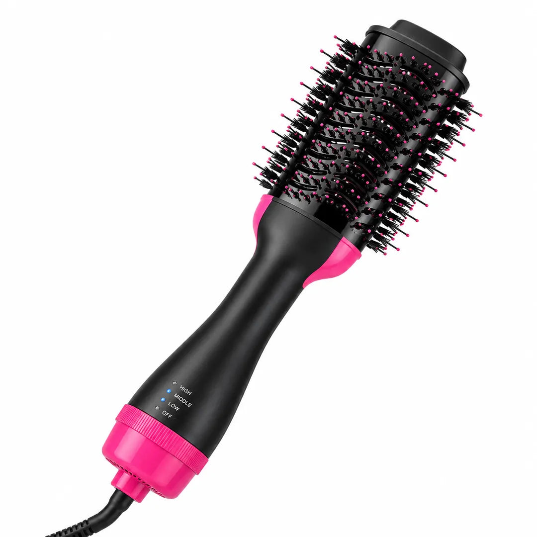 Hot Air Volumizer Brush – 3-in-1 Hair Dryer & Styler with Ionic Technology