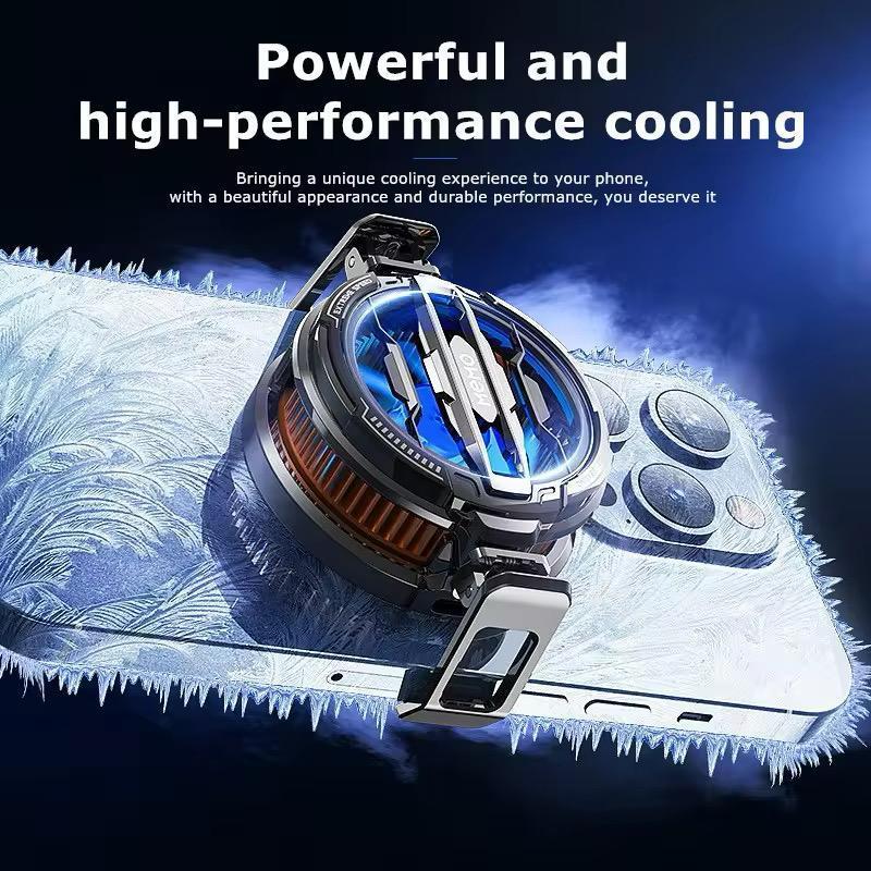 MEMO CX07 Mobile Phone Gaming Cooler – 2-in-1 Magnetic Back-Clip Cooling Fan