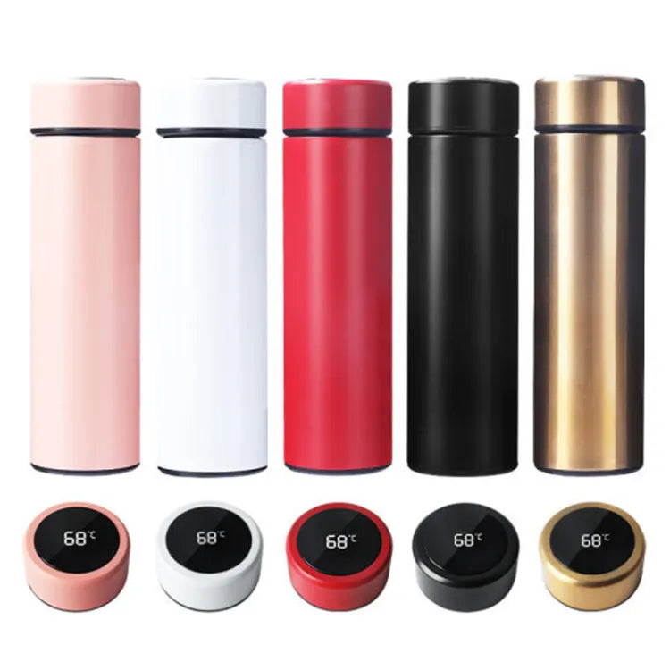 Temperature Display Vacuum Insulated Water Bottle