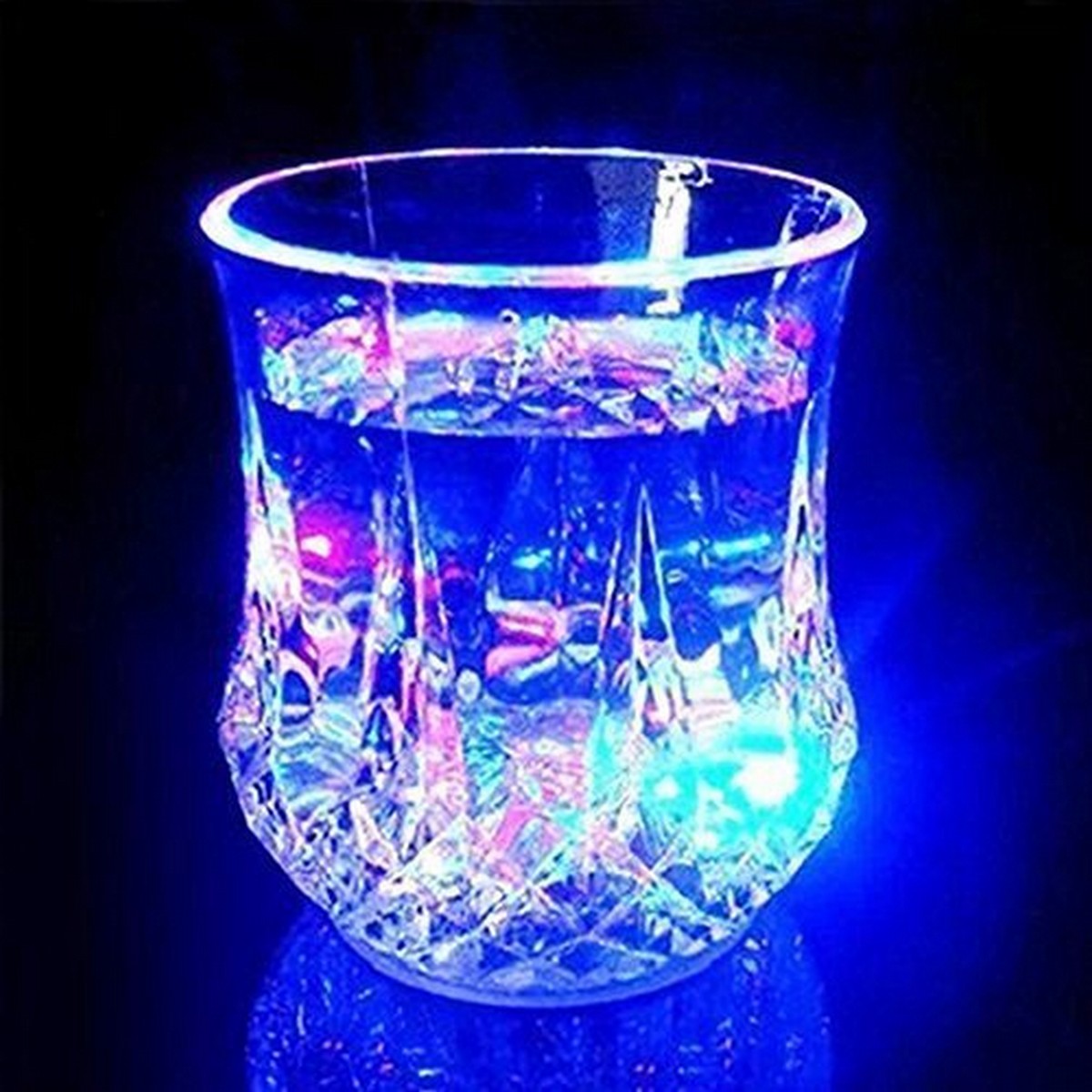 Single pcs - Lighting glass Led Flashing Water
