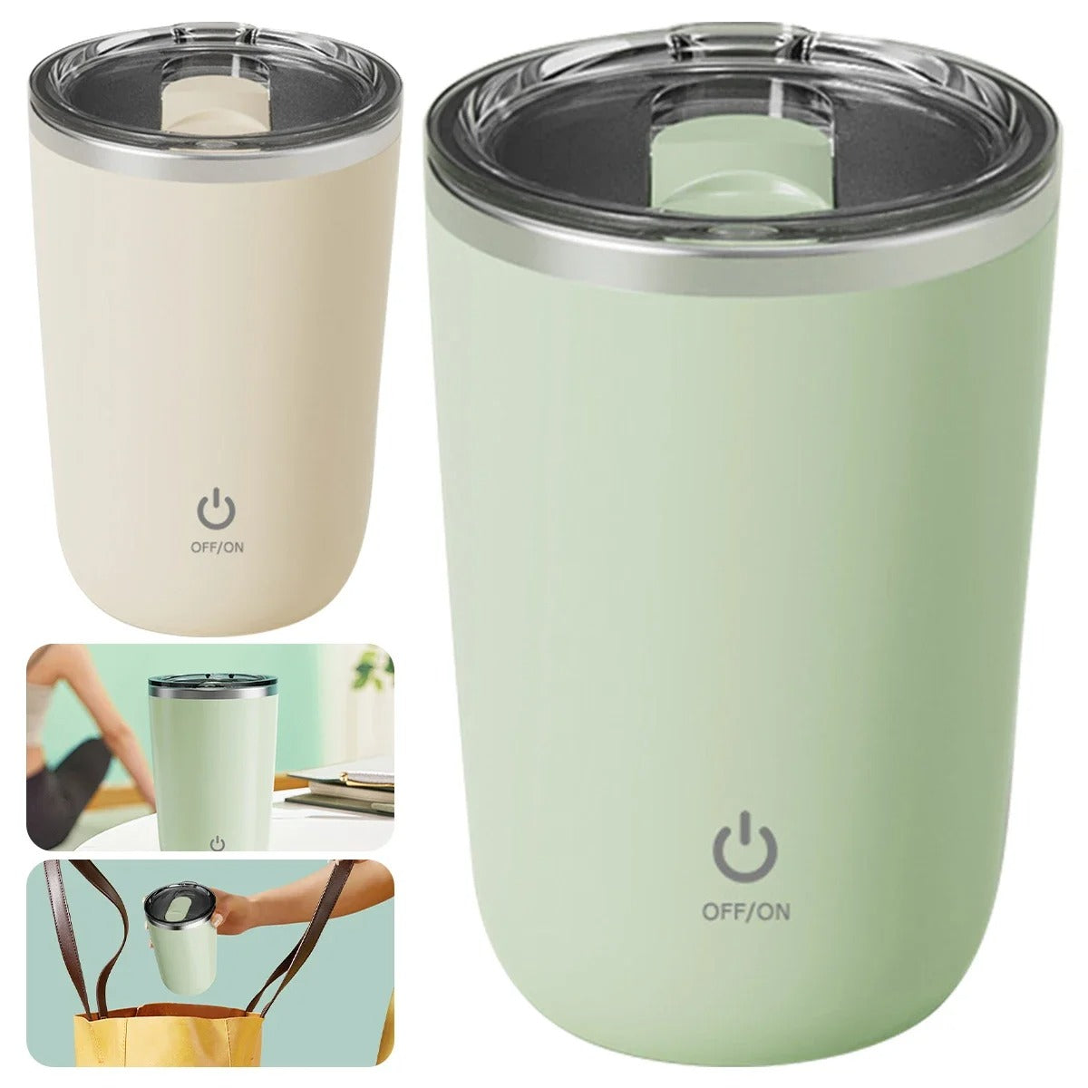 Stainless Steel Automatic Self Stirring Mug