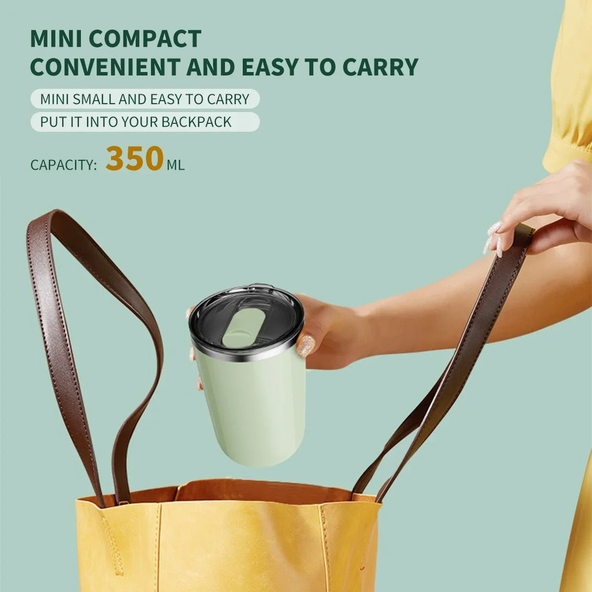 Stainless Steel Automatic Self Stirring Mug