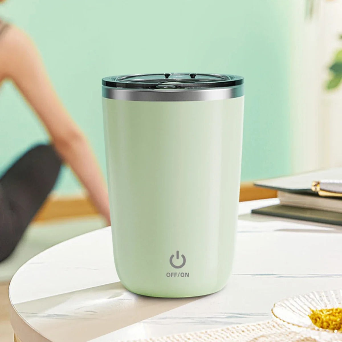 Stainless Steel Automatic Self Stirring Mug