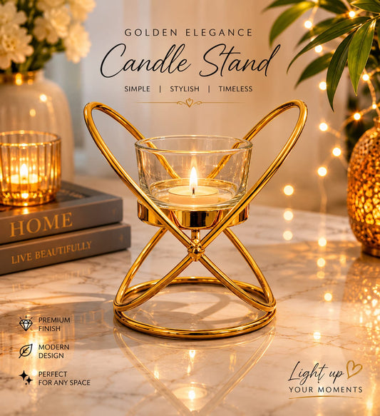Elegant Black Candle Holder