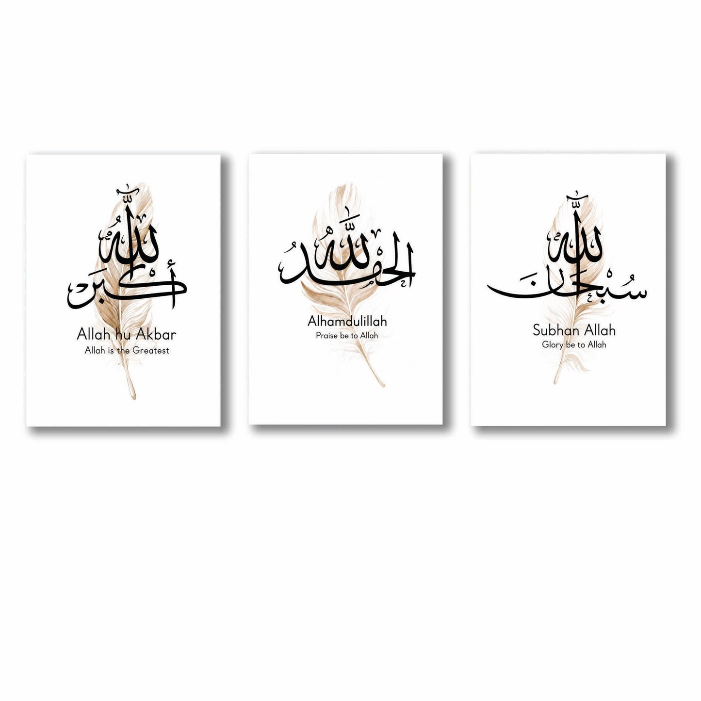 Set of 3 Premium Wall Art Photo Tiles