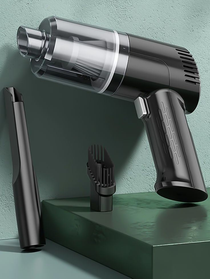 Wireless Mini Vacuum Cleaner – Portable Cordless Car & Home Cleaner with Multiple Attachments