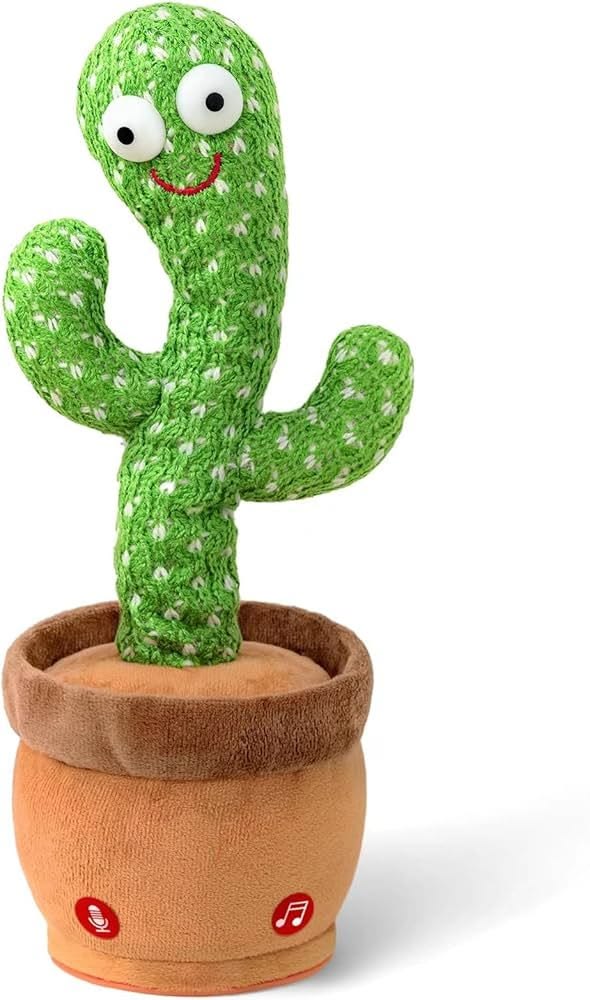 Dancing Talking Cactus Toy – Singing & Recording Plush Cactus for Kids