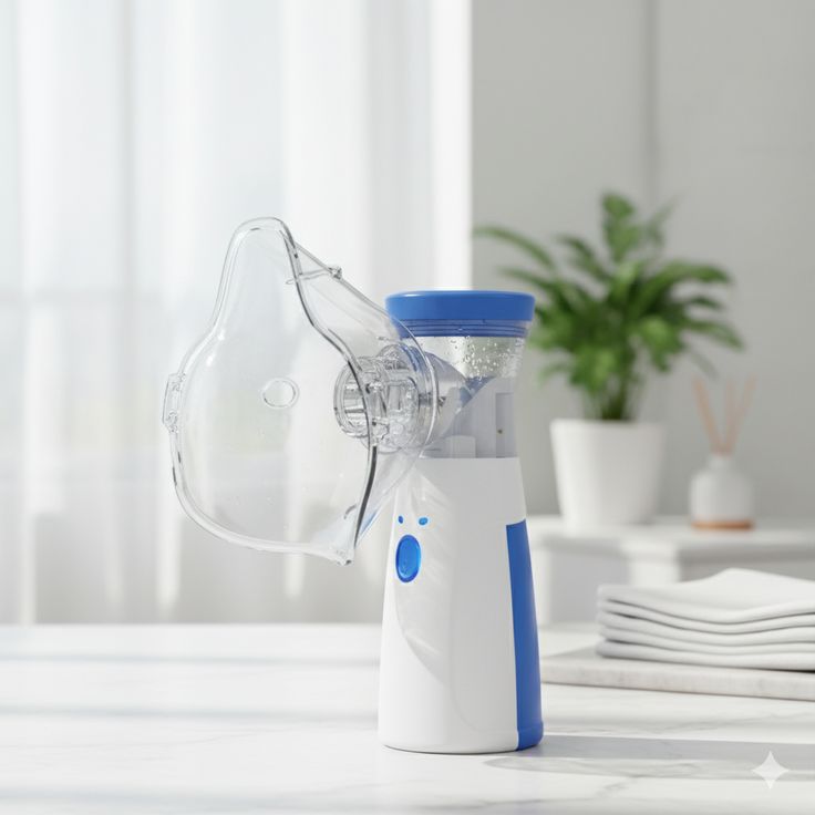 Portable Handheld Nebulizer – Mini USB Mesh Inhaler Machine for Adults & Kids