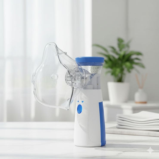 Portable Handheld Nebulizer – Mini USB Mesh Inhaler Machine for Adults & Kids