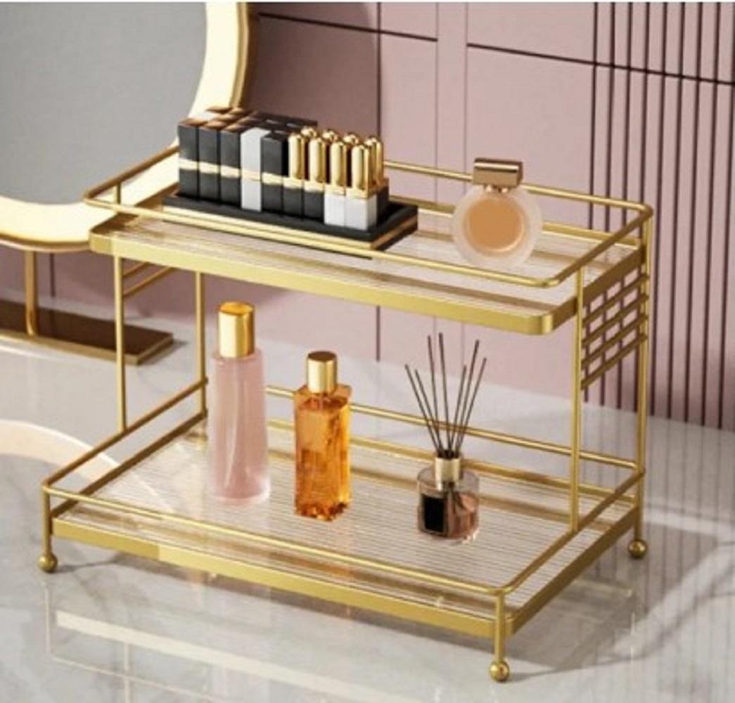 Metal Makeup Storage Rack Compact Durable
