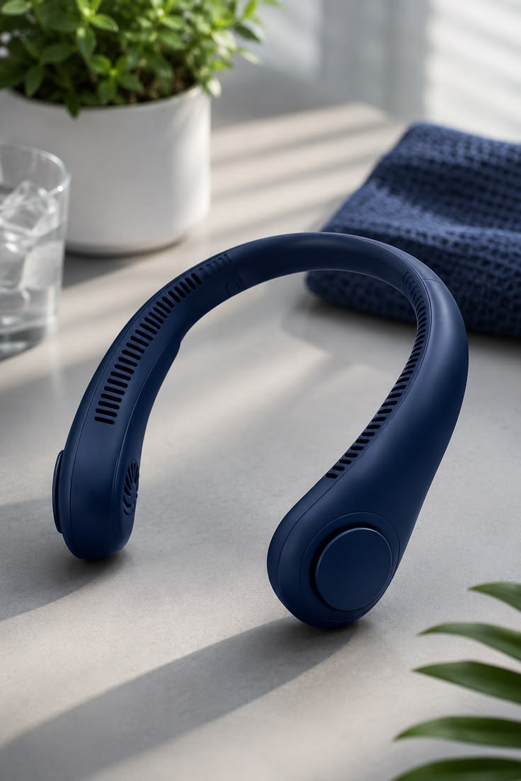 Bladeless Neck Fan – Portable Hands-Free Wearable Cooling Fan, USB Rechargeable