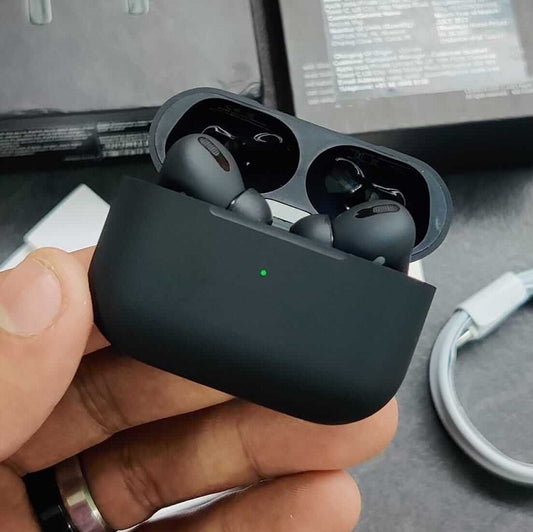 Black AirPods Pro 2 Wireless Bluetooth Earbuds